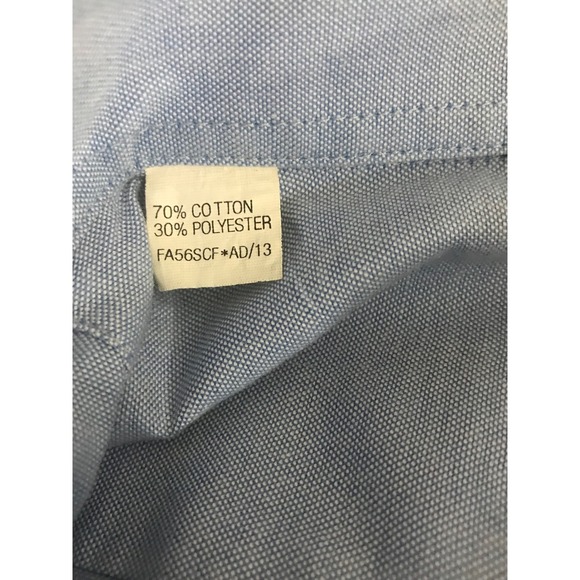 Ben Sherman Mens Blue Button Down Short Sleeve Oxford Shirt Limited Edition XL - Picture 7 of 9